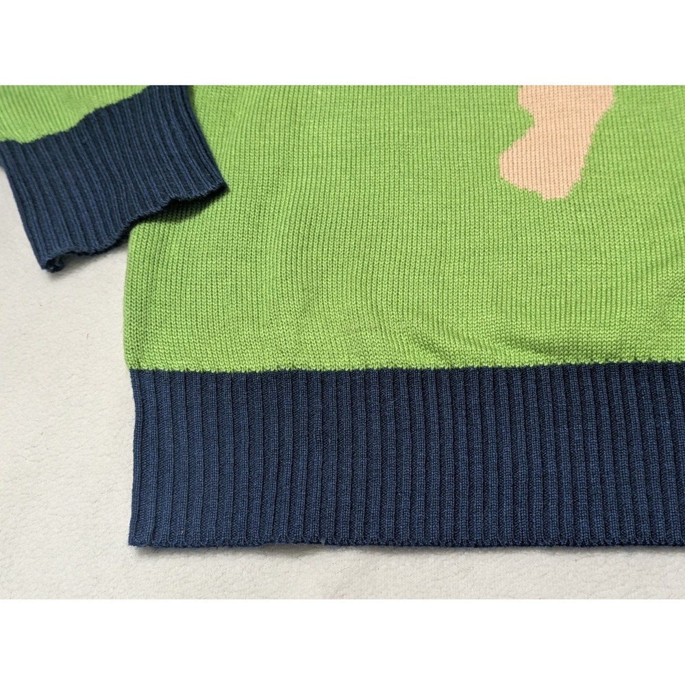 Tipsy Elves Sweater Mens XL Green Sweet Baby Jesus Ugly Christmas Easter - Picture 7 of 12